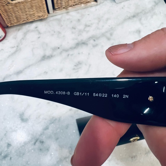 Versace Accessories Versace Sunglasses Limited Edition Dead Stock Black With Black Crystals